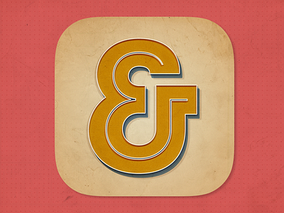 Daily Ui #005 - App Icon ampersand app icon dailyui retro type ui