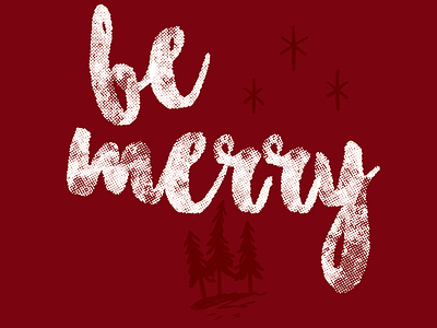 Be Merry be merry christmas holidays hungryjpeg illustrator typography vintage