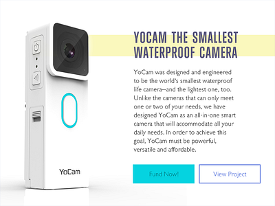 Daily UI #032 - Crowdfunding Campaign crowdfunding campaign daily ui kickstarter user interface yocam
