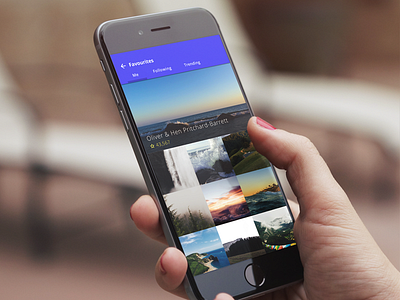 Daily UI #044 - Favourites challenge daily ui favorites photo app unsplash user interface