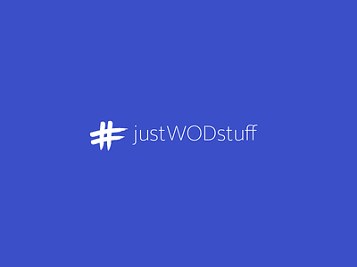 #justWODstuff branding daily shot logo typography