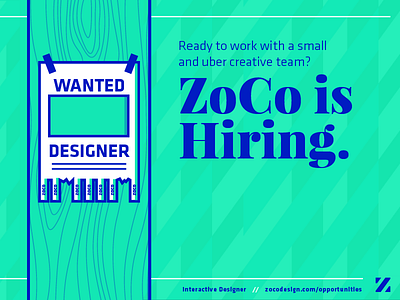 ZoCo is Hiring!