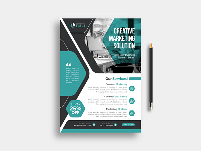Business flyer design advert advertising branding business company clean company flyer design flyer leaflet poster promotion template vector