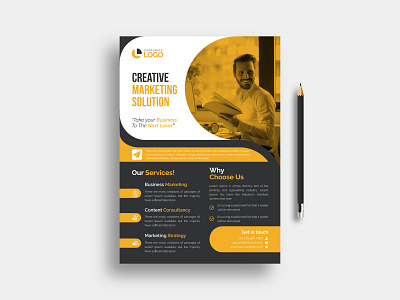 Corporate Business Flyer Design abstract adobe illustrator advert advertising branding business cc clean company company flyer corporate design flyer marketing modern promotion promotional