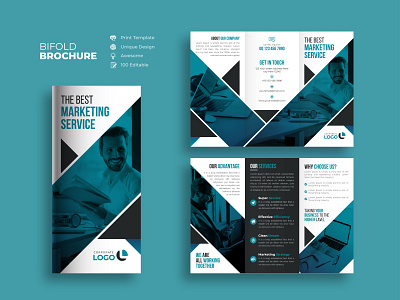 Corporate trifold brochure template