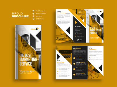 Corporate trifold brochure design