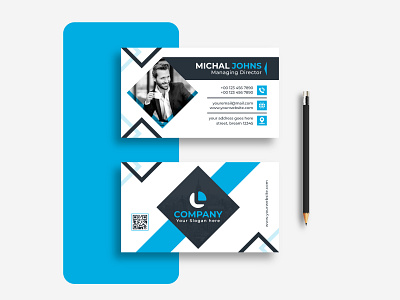 Professional Business Card advertising agency ai brand brand identity branding business card clean company design graphic design logo modern personal brand personal card visiting card