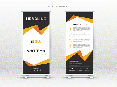 Corporate Business Rollup Banner advertising agency banner billboard business company corporate rollup display modern multipurpose promotional pullup pullup banner real estate rollup rollup rollup banner signage signage banner stylish