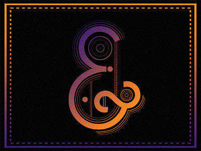& 36daysoftype ampersand circle geometric letterform lines shape type typography vector