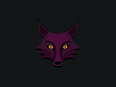 PurpleFox animal fox illustration purple