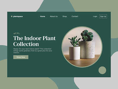 Plantspace - Landing Page Design app design design landing page plant website plant website design ui website design website landing page