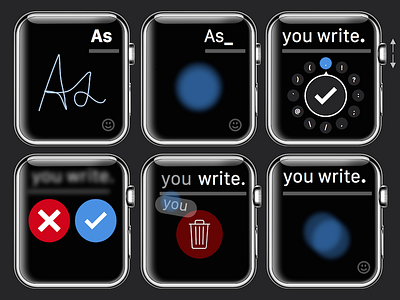 Apple Watch Keyboard Concept apple watch concept handwriting keyboard