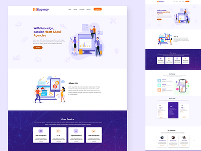 Dagency-Digital agency landing page Design