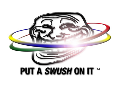 Put A Swush On It comics illustration logo rage