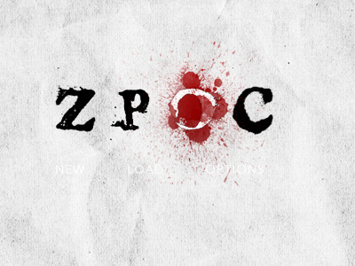 Zpoc Titling: White logos titling design video games