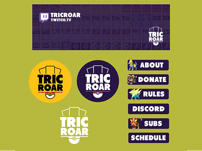 TricRoar Twitch Panel Design + Logo Design design graphic design illustration logo twitch