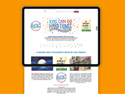 Kids Can Do Hard Things web design branding design graphic design illustrated web design illustrated website design illustration web design website design