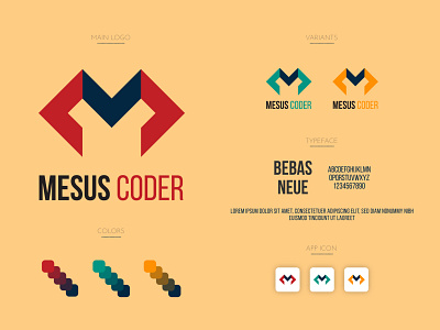 Mesus Coder (Brand Identity) app branding design graphic design illustration logo typography vector