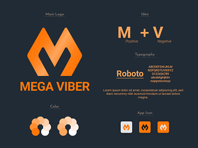 Mega Viber ( Brand Identity ) branding design graphic design illustration logo typography vector
