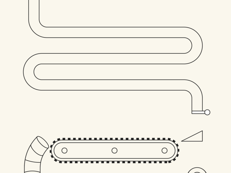 RUBE 2d 404 page animation gif outlines rube goldberg rube goldberg machine vector