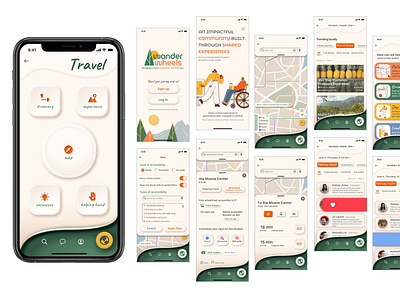 Neumorphism - Accessible Travel App Concept accessibility app concept app design digital design graphic design neumorphism screen design ui ui design