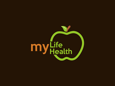 My Life My Health apple artworks brand creative design fitness fitness app graphic health identity life logo logo design medical typography visual