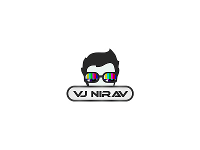Vj Nirav artworks brand creative design graphic identity logo logo design media play trans music typography visual visual artist visual jockey vj