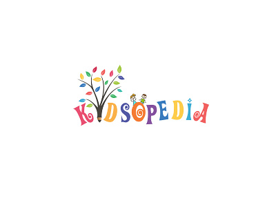Kidsopedia artworks brand childhood creative design graphic identity kids logo logo design pencil typography visual