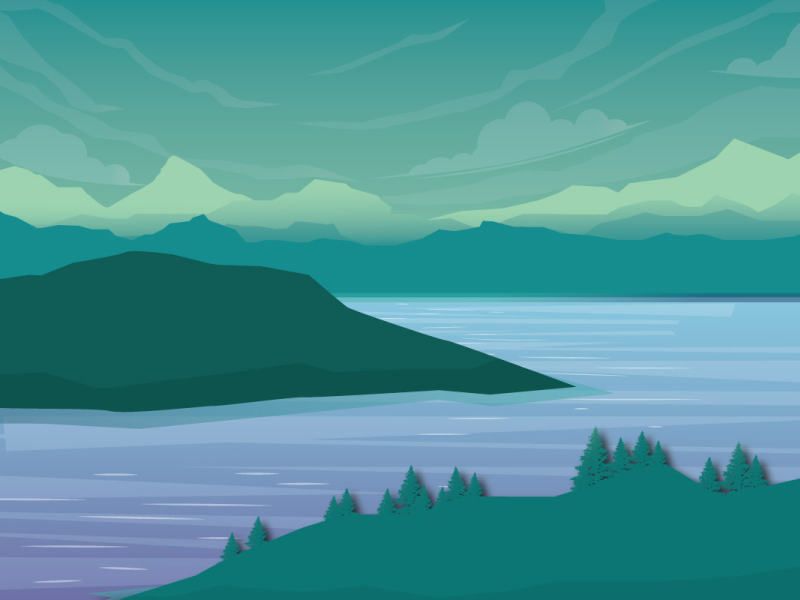 Green Landscape Illustration by Arman Rahman Rony on Dribbble