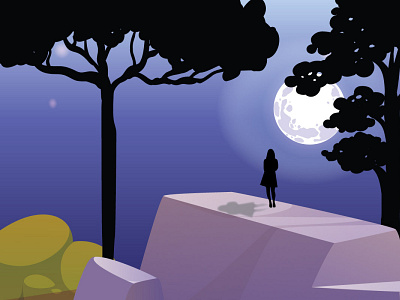 Night 3d animation art branding design graphic design illustration logo ui vector
