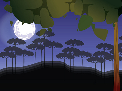 Night 3d animation art branding design graphic design illustration logo night ui vector