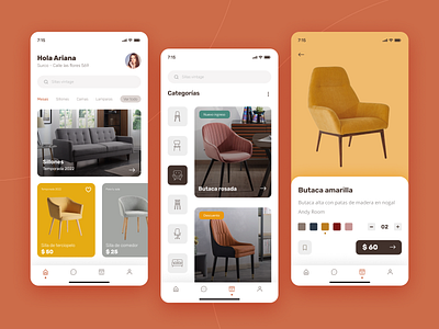 Furniture Store App / UI Mobil