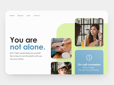 30 Day Challenge - Day 10 30 day challenge 30 days of design 30daychallenge 30daysofdesign counseling counselling hero hero image hero section mental health mental illness ui web design webdesign website