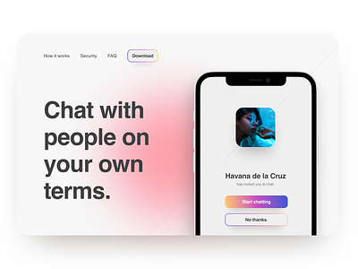 30 Day Challenge - Day 17 30 day challenge 30 days of design 30daychallenge 30daysofdesign app ui chat chat app hero hero image hero section message message app messaging messaging app mobile design pink ui ui design web design