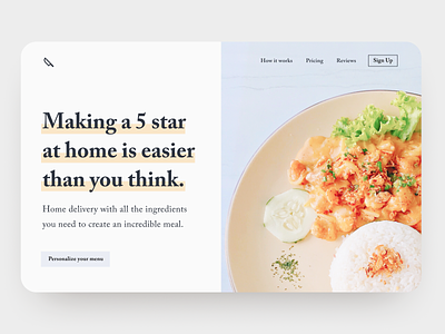 30 Day Challenge - Day 24 30 day challenge 30 days of design 30daychallenge 30daysofdesign food food app food delivery foodie hero hero image hero section landing page meal meal plan meal prep ui ui design web design website