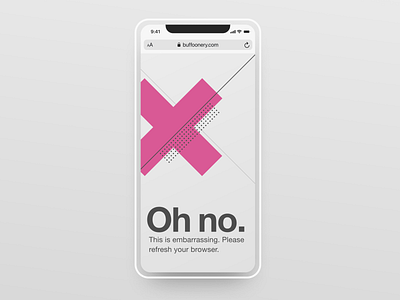 Error Page 404 404 error 404 page dots error error page helvetica helvetica neue mobile mobile ui pink ui ui design web web design