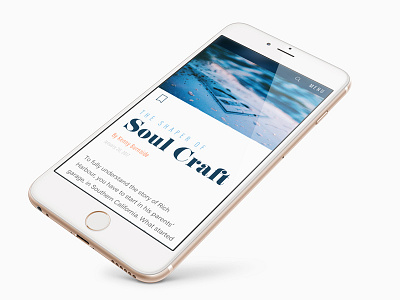 Article Mock Up mobile design surfing ui ux