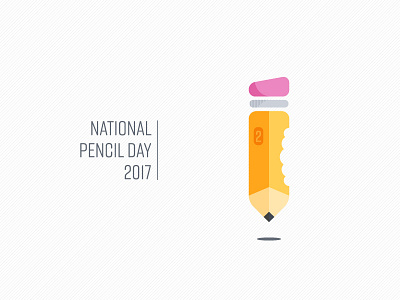 National Pencil Day 2017 holiday illustration pencil pencil day