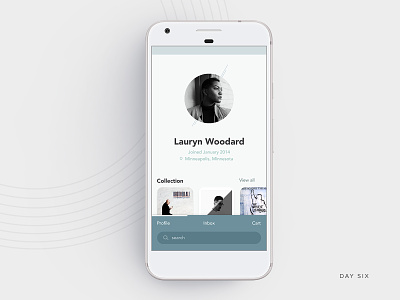 Daily UI - Day Six daily ui daily100 mobile design mobile profile music profile records ui