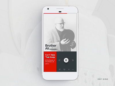 Daily UI - Day Nine daily 100 daily ui dailyui 009 design hiphop mobile design music app music player ui web design