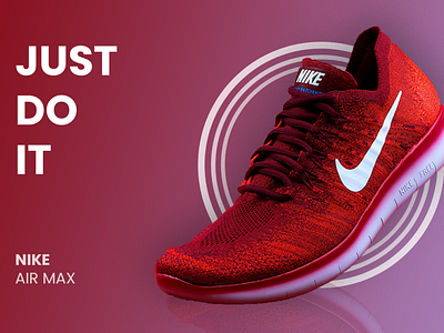 Nike web Banner by frontendmoe on Dribbble