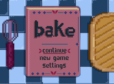 1| bake - home screen design illustration pixel art ui video game video game ui