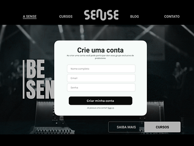 SENSE - Sign Up