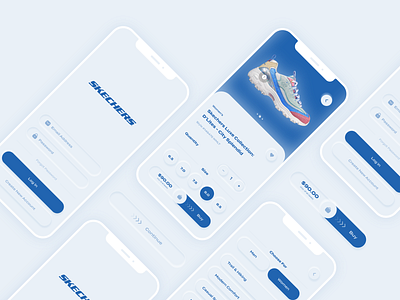 Skechers IOS Redesign 🔀 #neomorphism adobe adobe xd app brand identity design design system illustration logo mobile app uiux