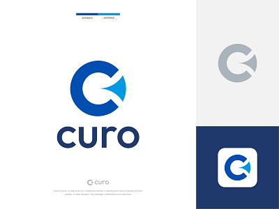 curo - Rebranding 3d branding graphic design logo
