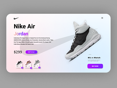 Nike Air Max Web UI