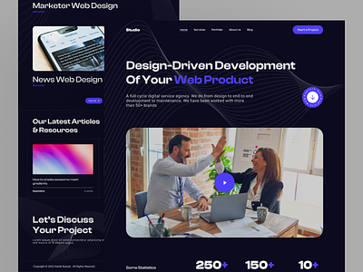 Studio - Creative Agency Landing Page UI Kit