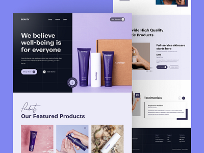 Beauty - Beauty Cosmetics Landing Page 💆🏻‍♂️