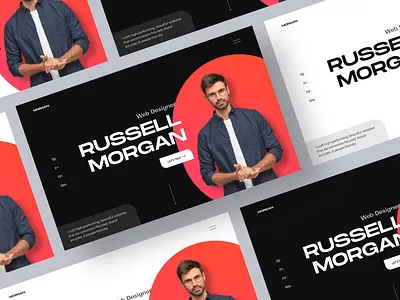 Russell Morgan | Freelancer Portfolio creative cv cv design freelancer graphic design landing page minimal minimalist personal personal project portfolio portfolio landing page portfolio website resume resume clean resume template ui web design webflow website