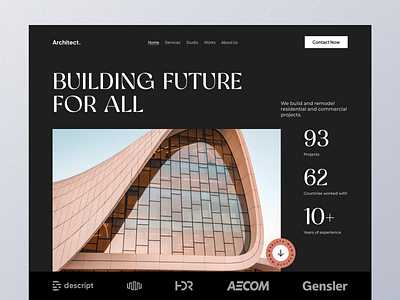 Architect - Architecture Landing Page concept